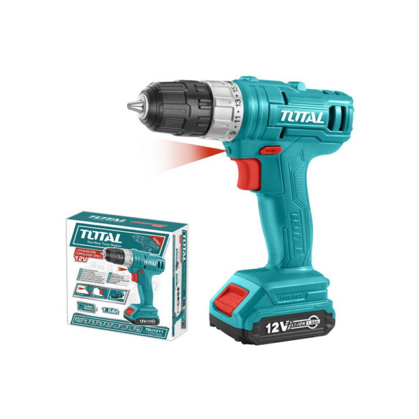 TALADRO ATORNILLADOR INALAMBRICO 12V TOTAL