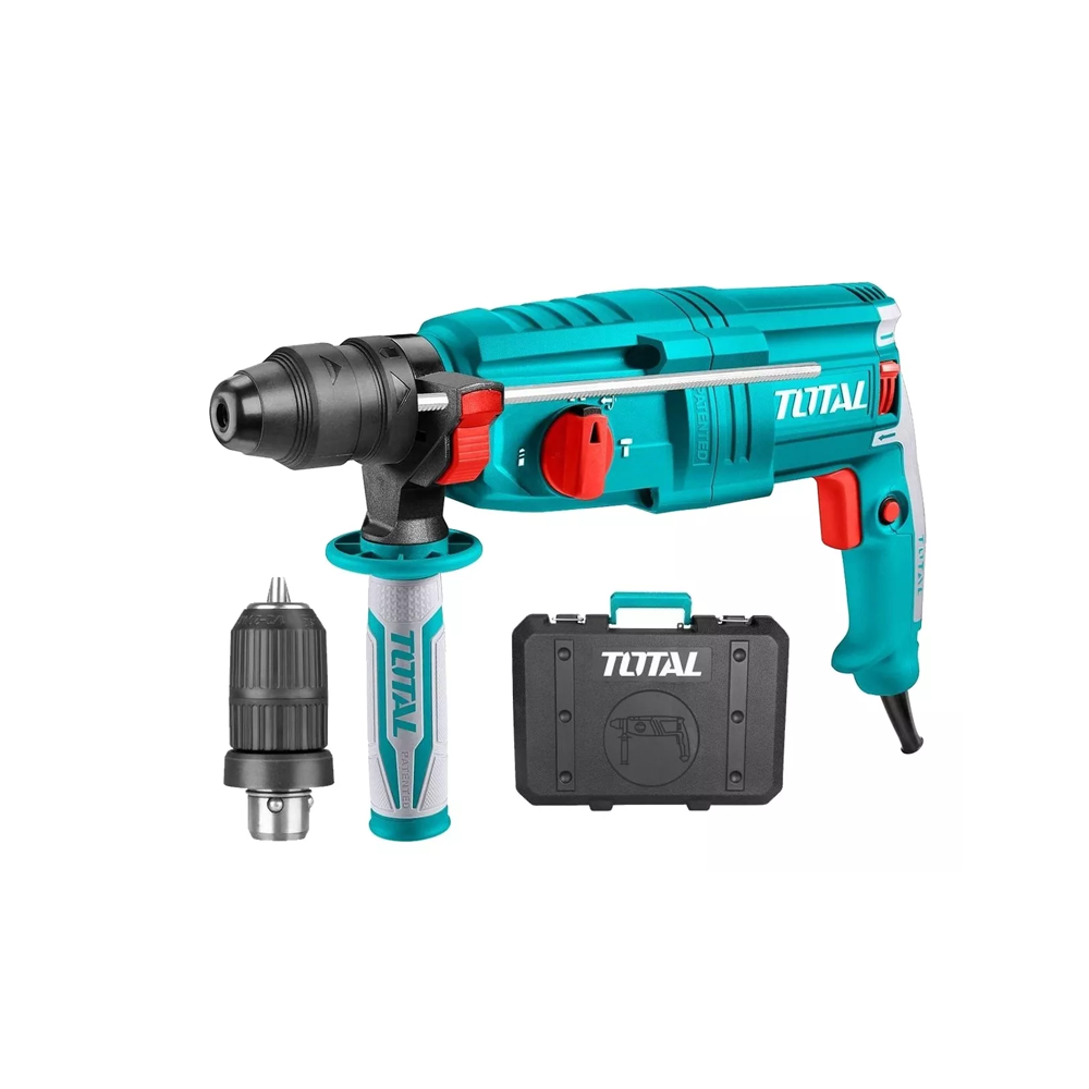 ROTOMARTILLO SDS PLUS 800W CON ADAPTADOR + 3PZAS + MALETA TOTAL