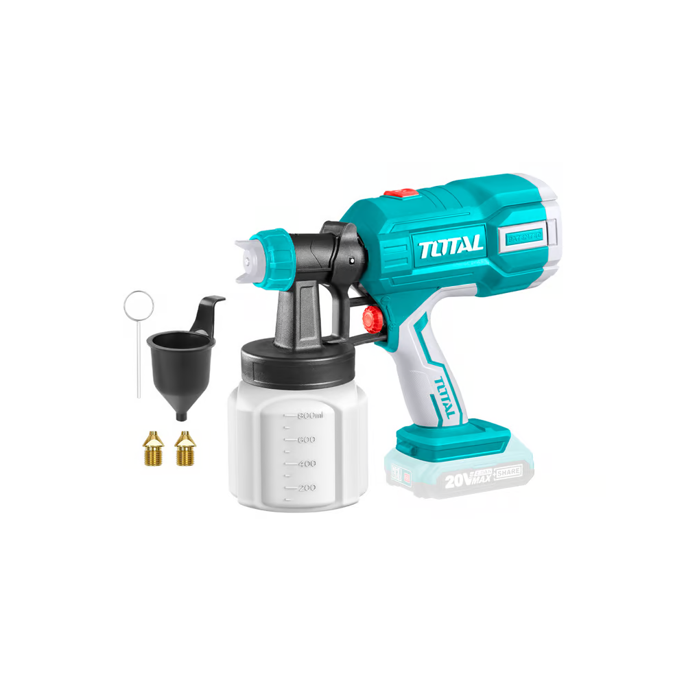 PISTOLA PARA PINTAR PULVERIZADORA 800ML 20v TOTAL
