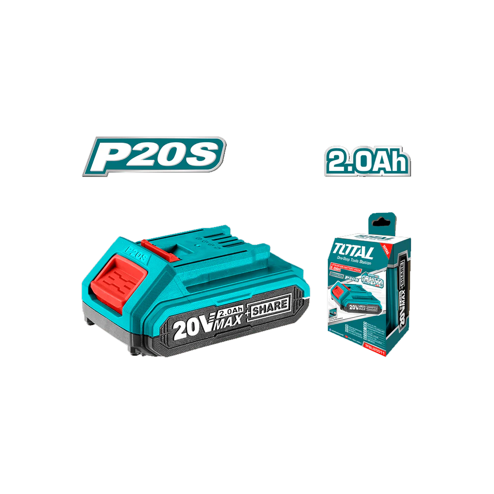 BATERÍA LITIO-ION 20V 2.0Ah TOTAL