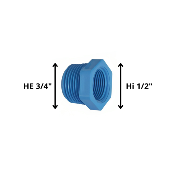 Bushing 20X25 PVC 1/2X 34